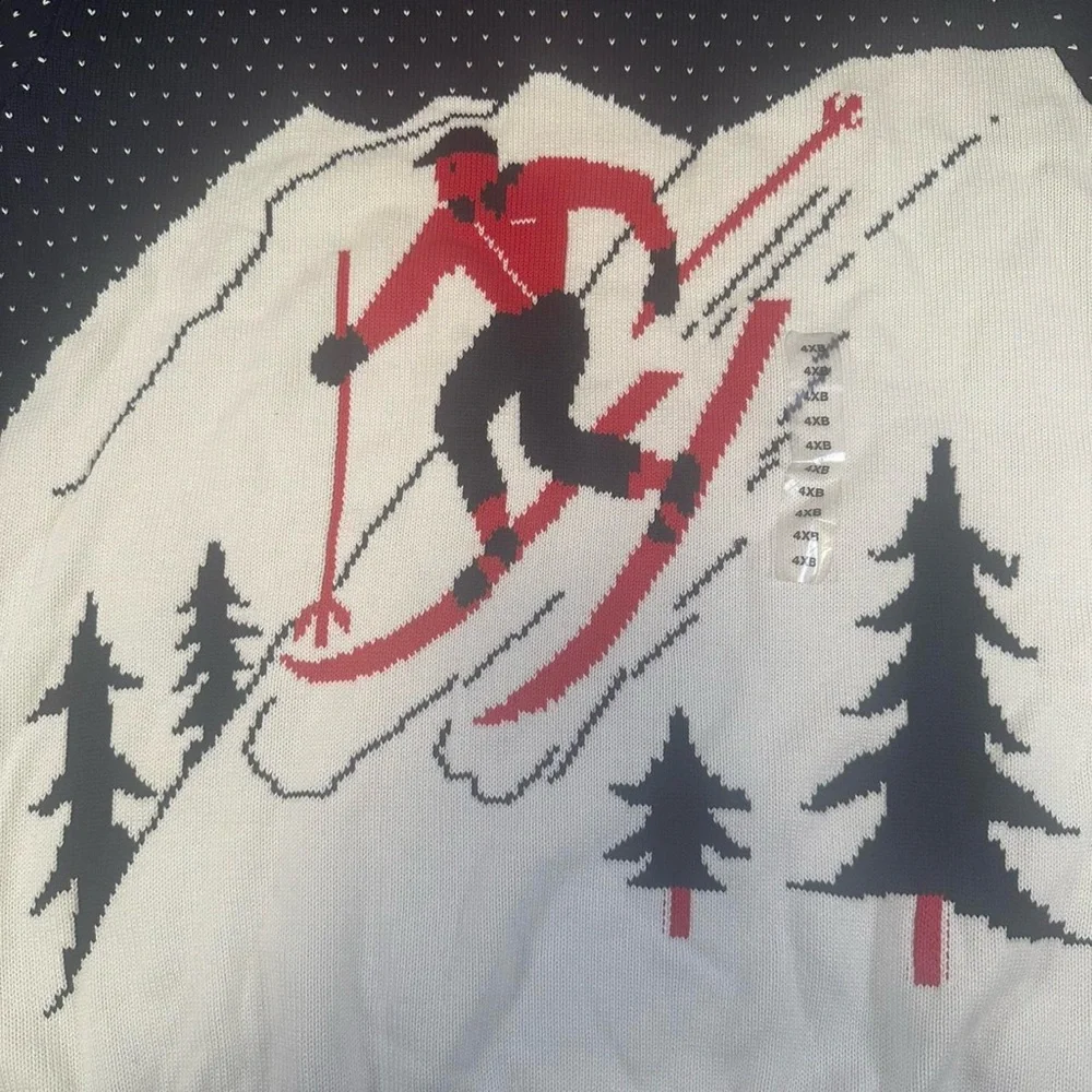 Polo Ralph Lauren Men’s Multi Skier Ski Aspen Crew Sweater Size‎ 4XB